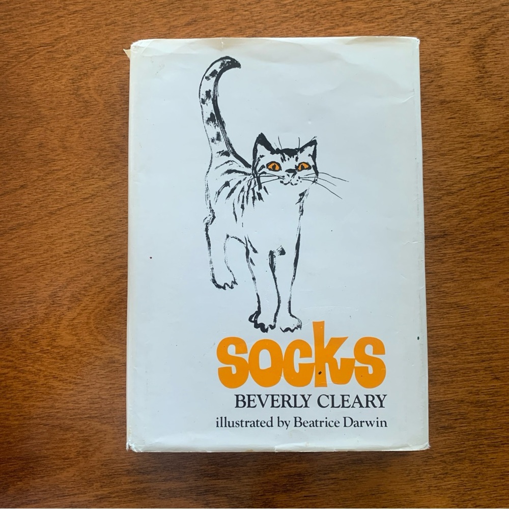 Socks by Beverly Cleary (1st Printing!) HCDJ 1973
